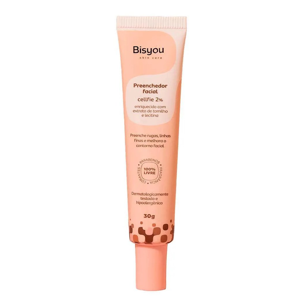 Gel Preenchedor Facial Bisyou para Linhas Finas e Rugas 30G