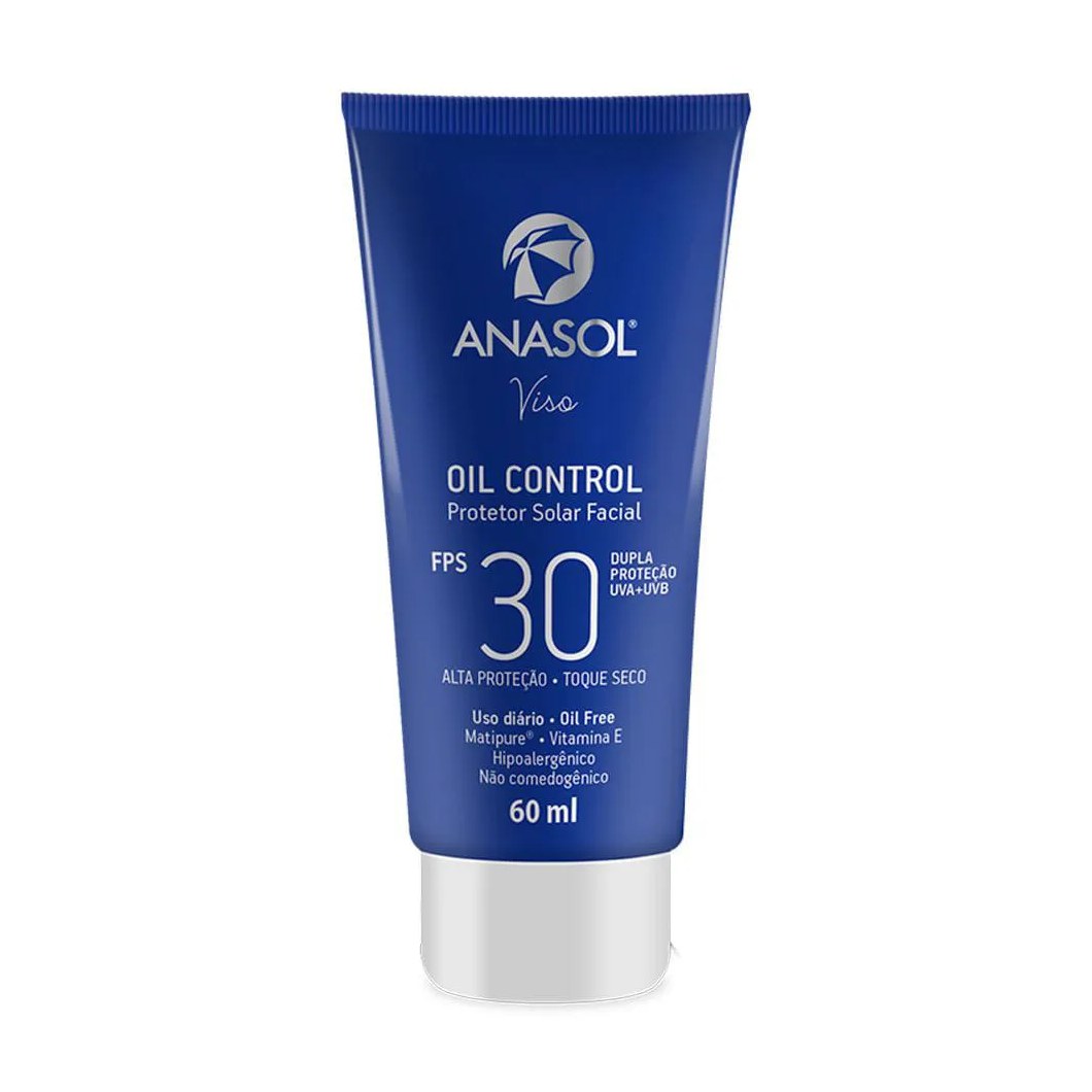 Protetor Solar Facial Anasol - Viso Oil Control Fps30 60ml