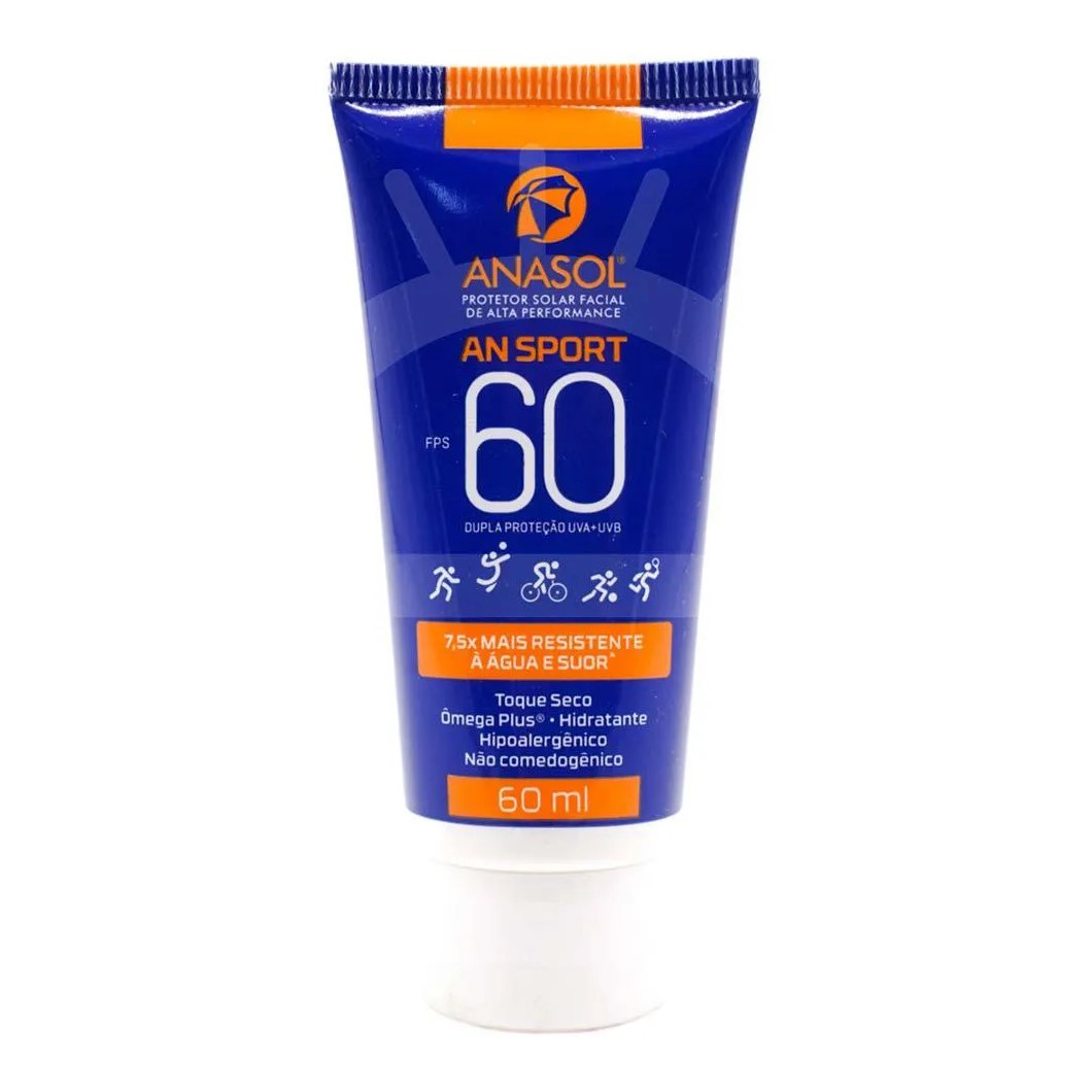 Protetor Solar Facial Anasol An Sport Fps60 60ml
