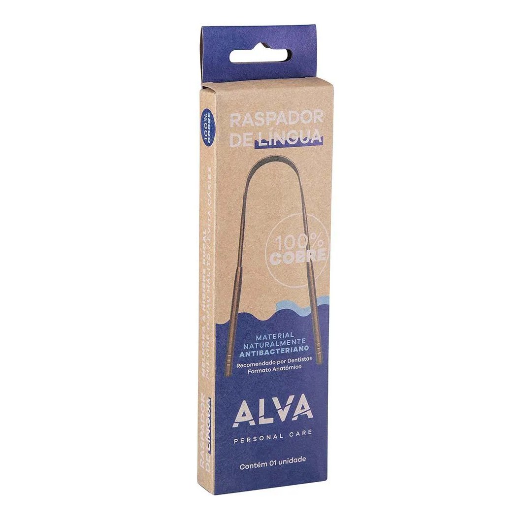 Raspador de Língua de Cobre Alva 1 UN