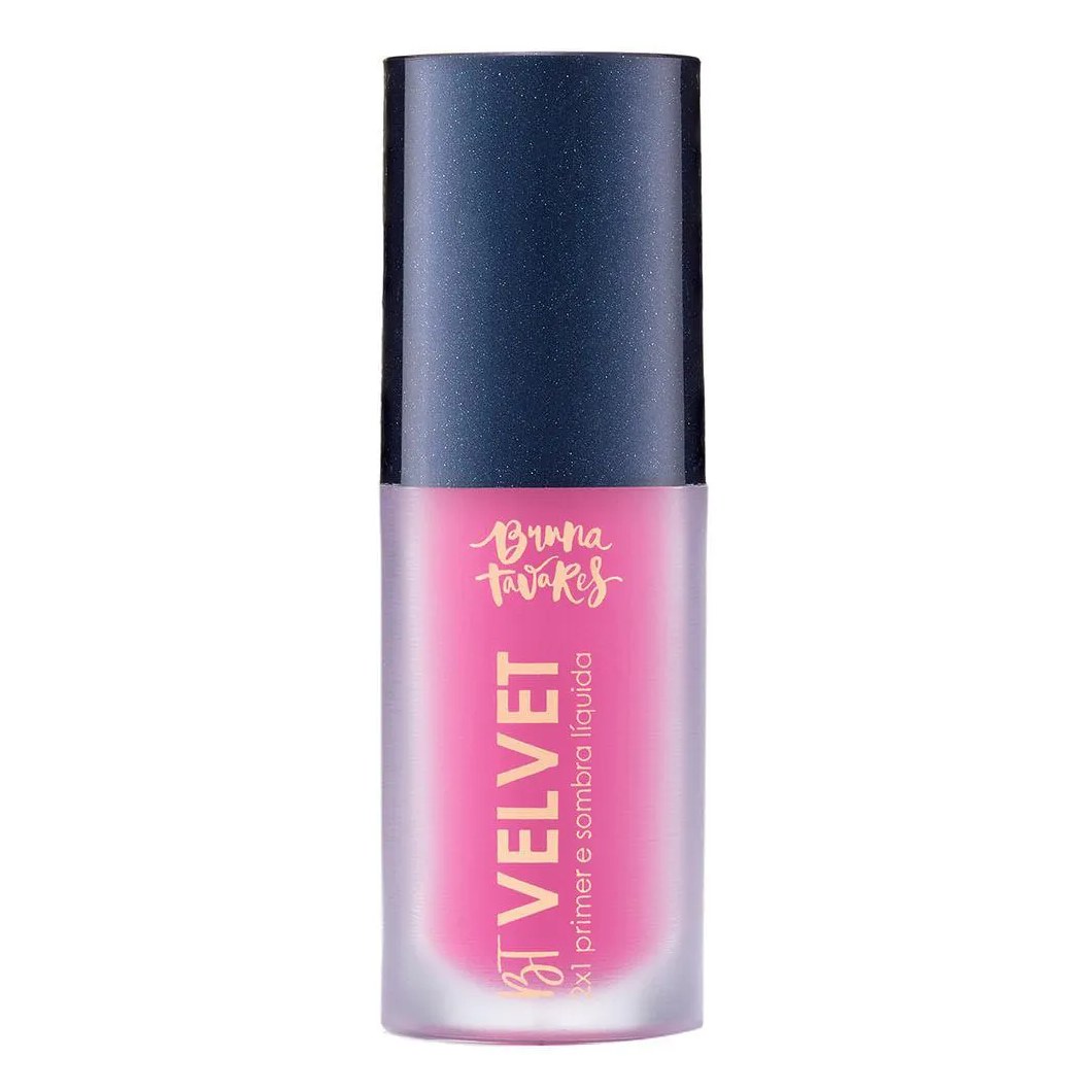 Sombra Líquida e Primer 2X1 Bruna Tavares Bt Velvet Tons Coloridos Pink
