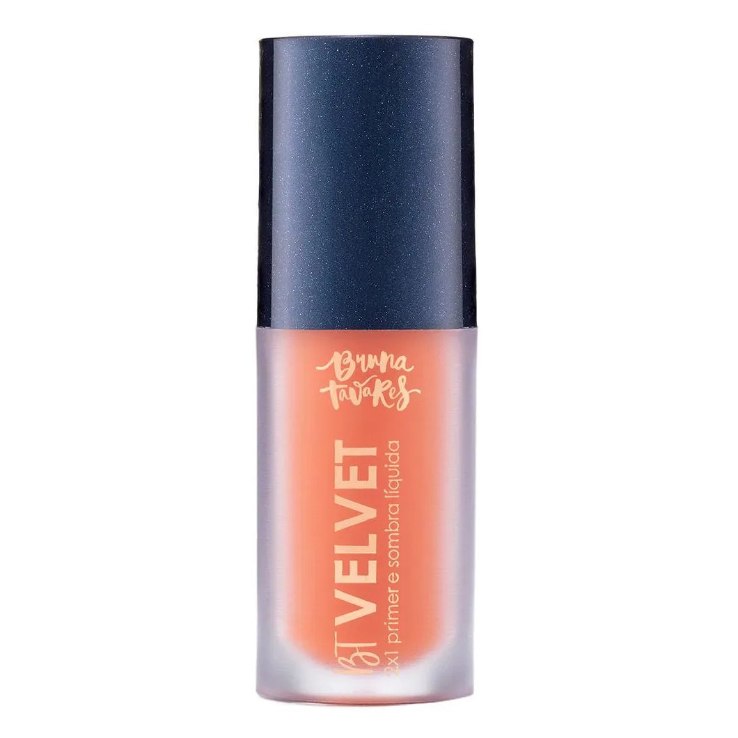 Sombra Líquida e Primer 2X1 Bruna Tavares Bt Velvet Tons Coloridos Tangerine