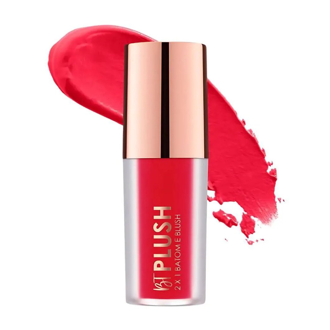Batom e Blush Bruna Tavares Bt Plush 2x1 Ruby