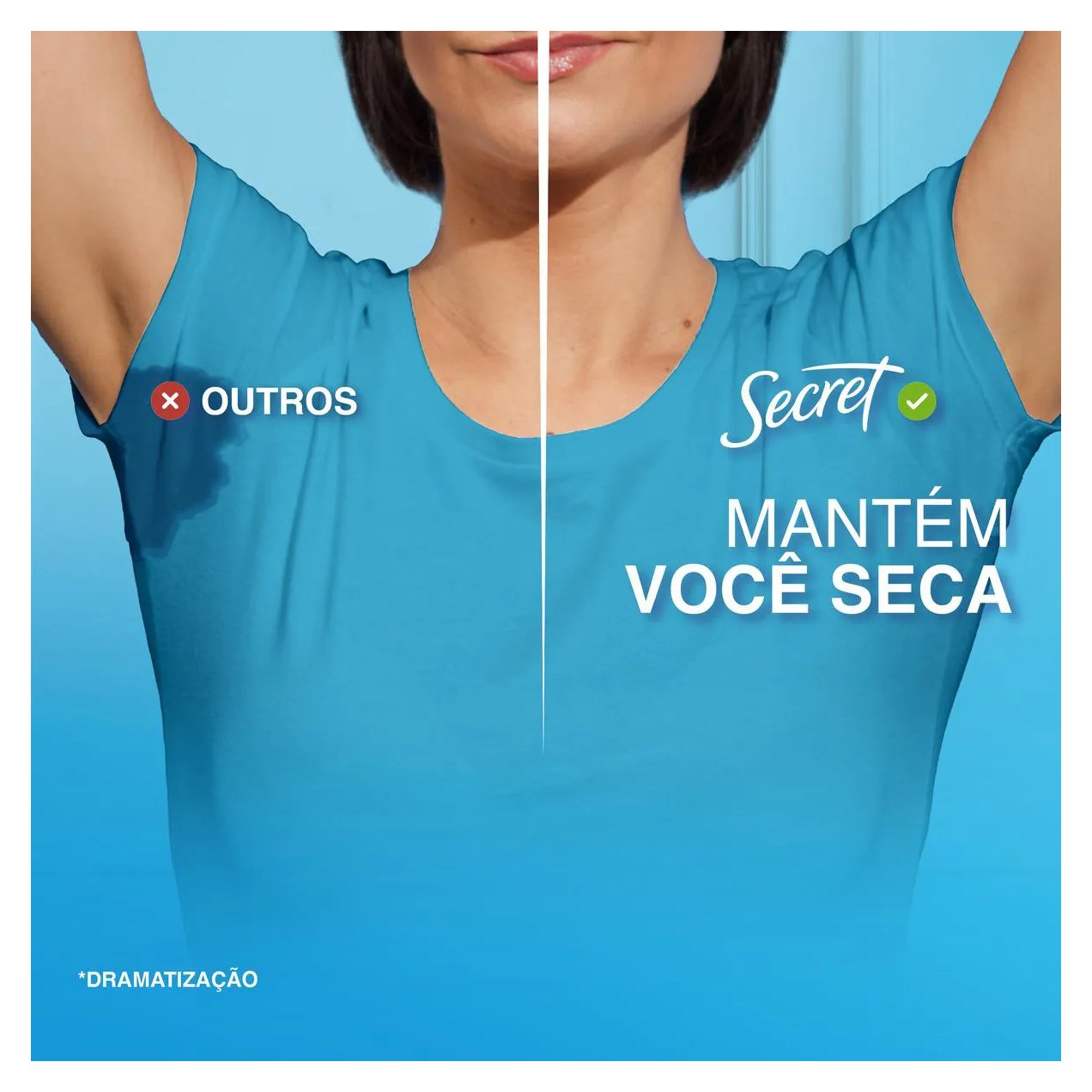 Desodorante Antitranspirante Stick Gel Secret pH Balanced Lavanda Feminino 48h 73g