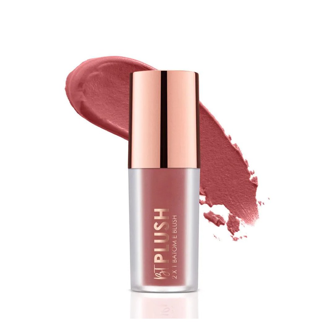 Batom e Blush Bt Plush - Bruna Tavares Pêssego
