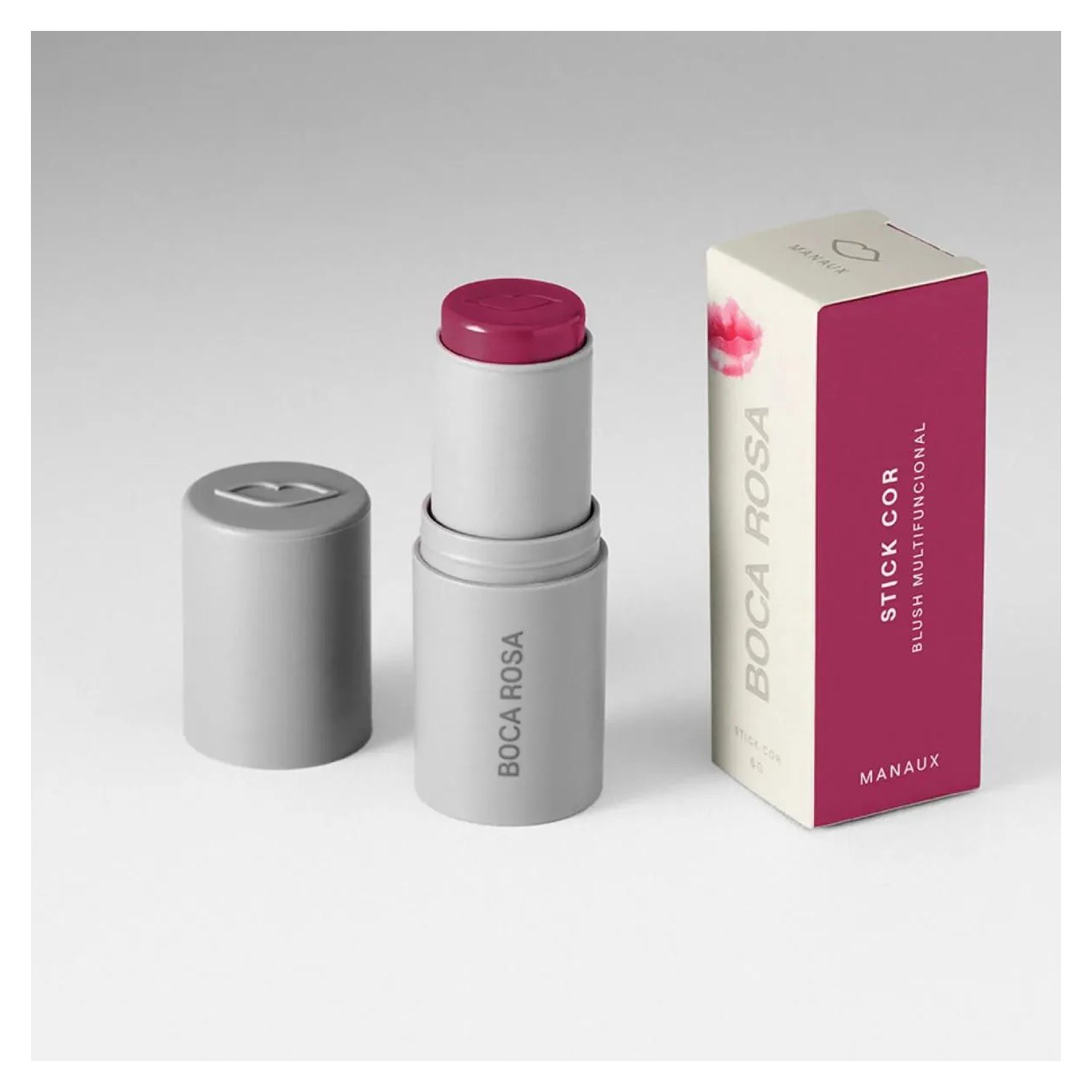 Blush Stick Multifuncional Boca Rosa 6G Manaux