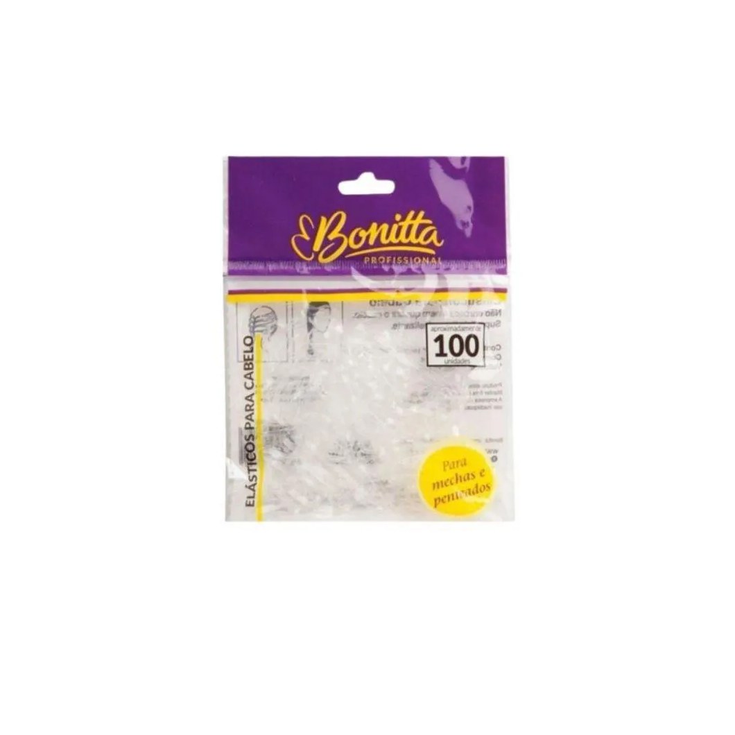 Elastico Transparente Bonitta Pacote com 100 Unidade