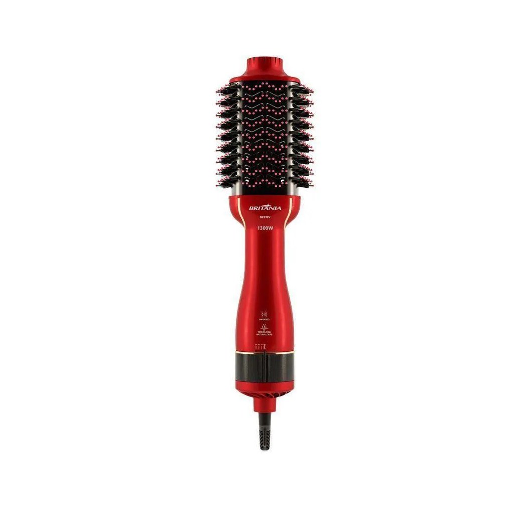 Escova Secadora Britânia Soft 4 em 1 1300W Bivolt Bes12 Bivolt