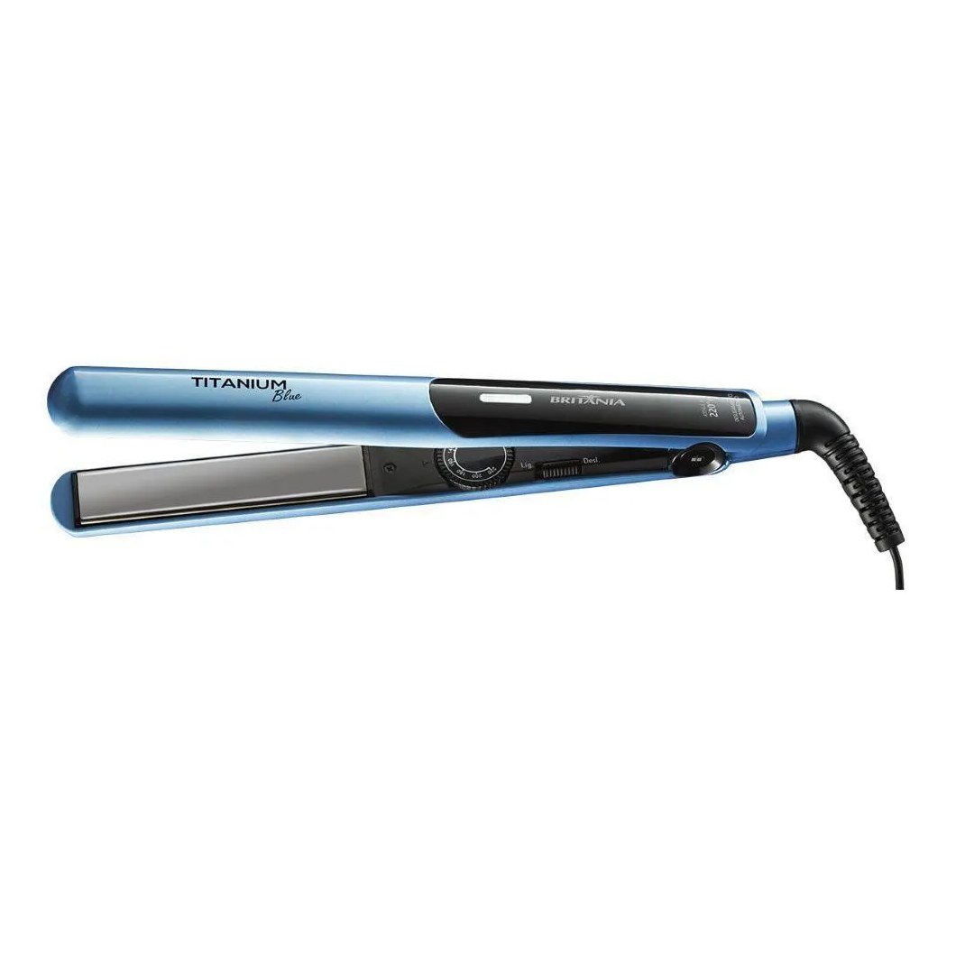 Prancha Titanium Blue Britânia Bivolt