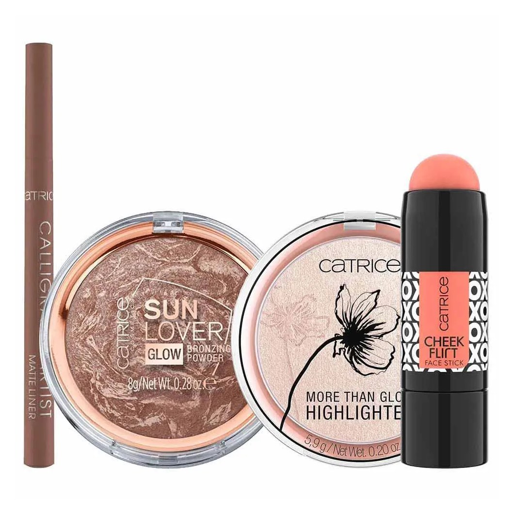 Catrice - Bronzeador + Blush + Delineador + Iluminador Kit Presenteável