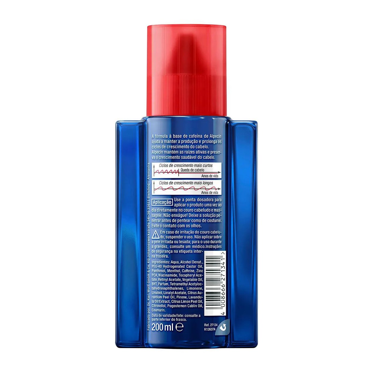 Kit Tônico Capilar Alpecin Caffeine Liquid 200ml 2 unidades