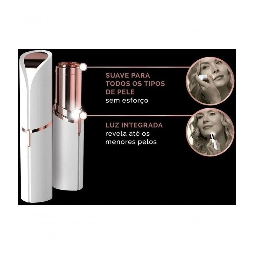 Removedor de Buço e Pelos Faciais Batom Usb