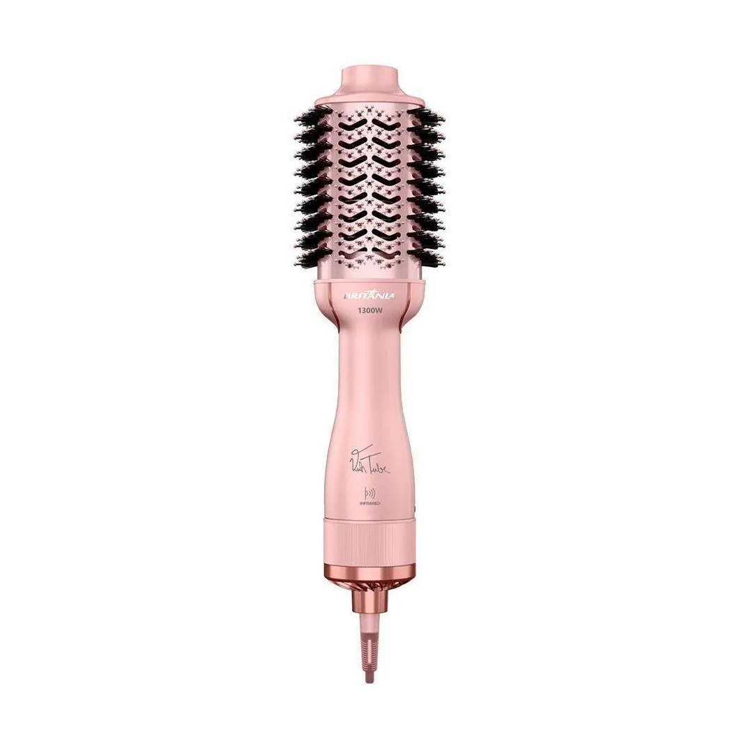 Escova Secadora Britânia Bes36 Linha Viih Tube 4 em 1 1300W Rosa Bivolt Bivolt