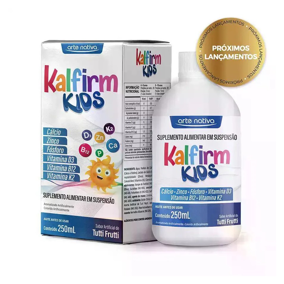 Kalfirm Kids 250Ml Suplemento Alimentar Infantil com Cálcio Arte Nativa