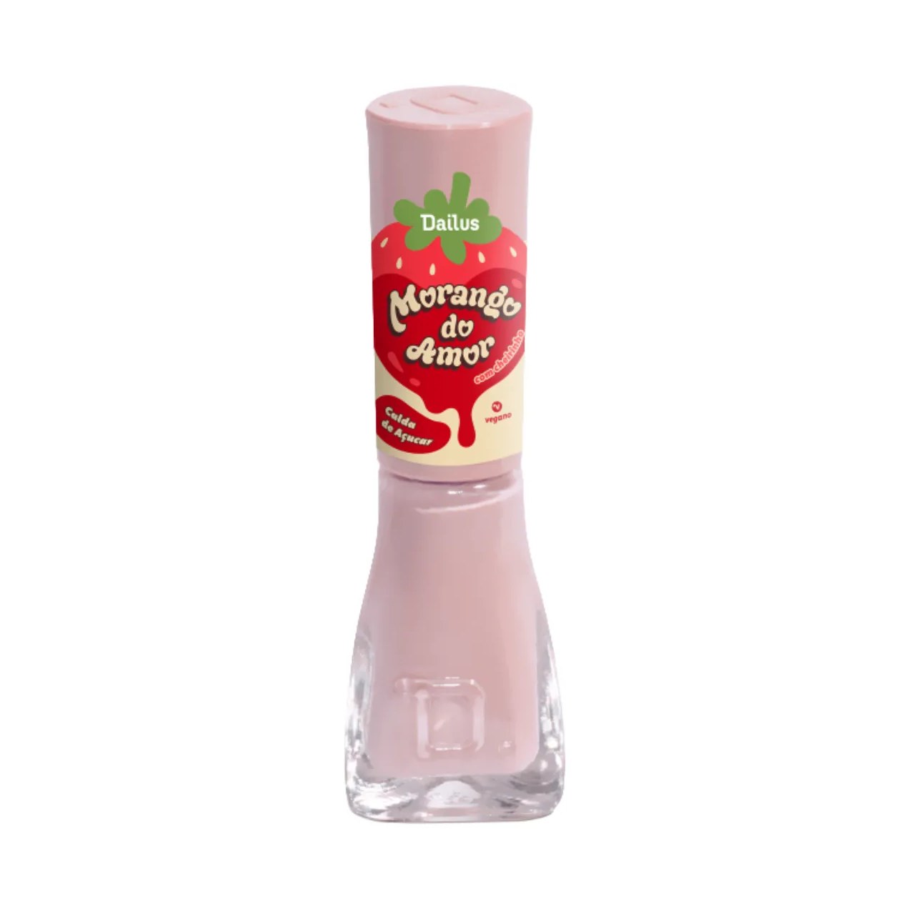 Esmalte Cremoso Dailus Morango do Amor 8ml – Calda de Açúcar