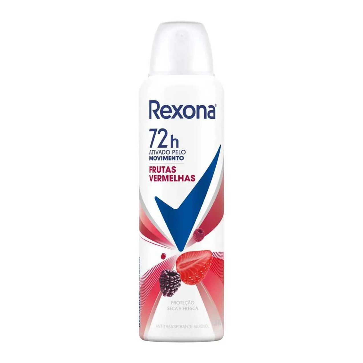 Desodorante Antitranspirante Aerosol Rexona Frutas Vermelhas Feminino 72h 150ml