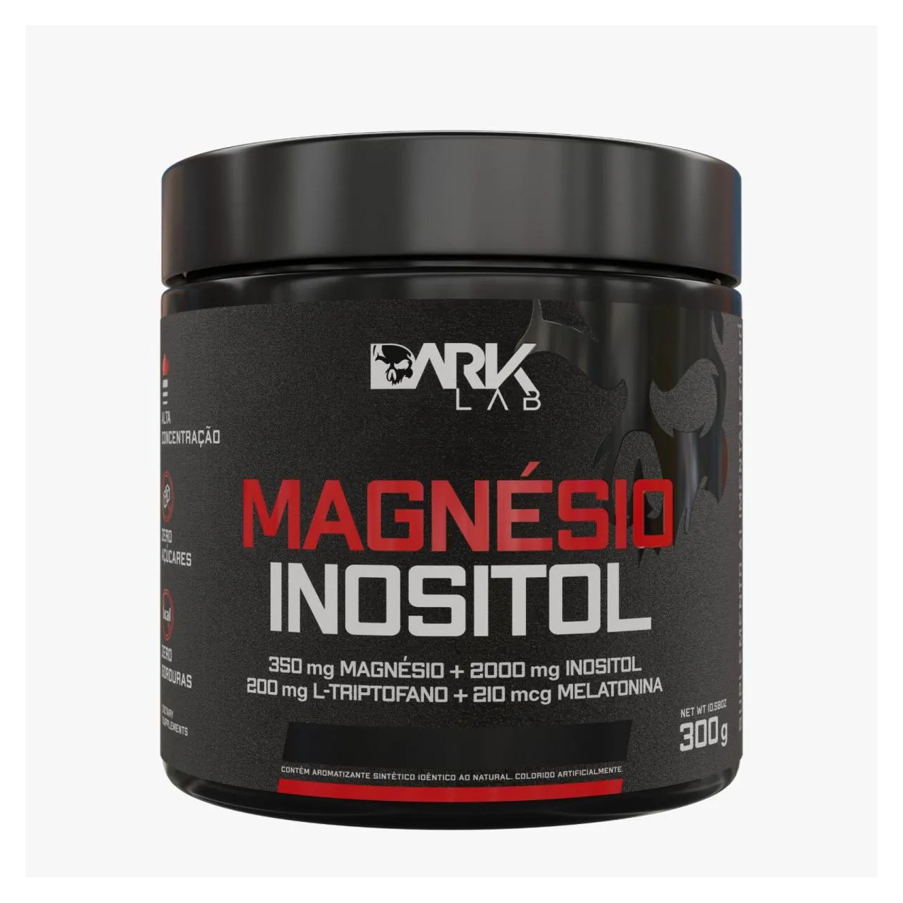 Magnésio Inositol Limão 300G Dark Lab | Suporte ao Sono e Equilíbrio Mental Limao
