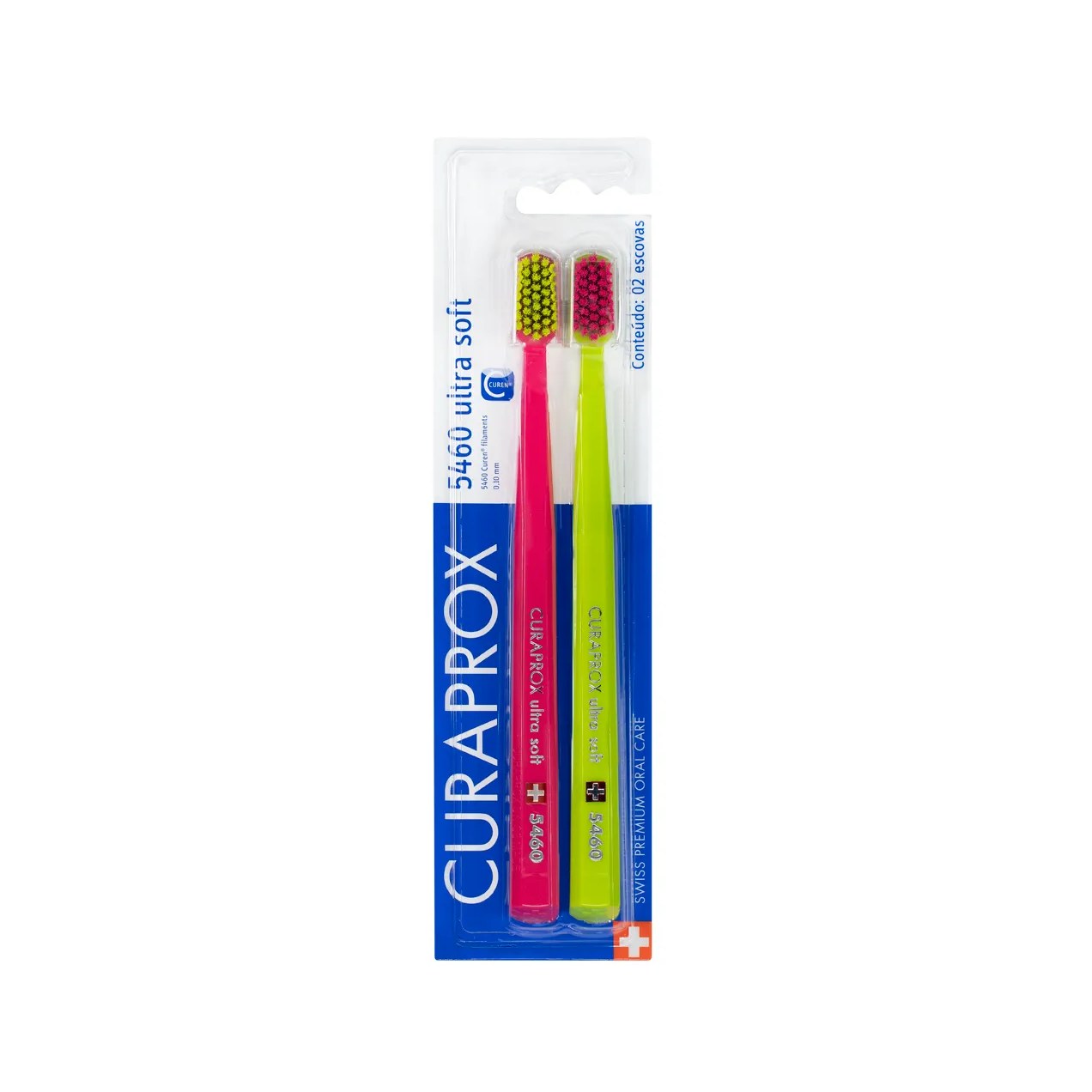 Escova de Dente Curaprox Ultra Soft 5460 Cores Sortidas 2 unidades