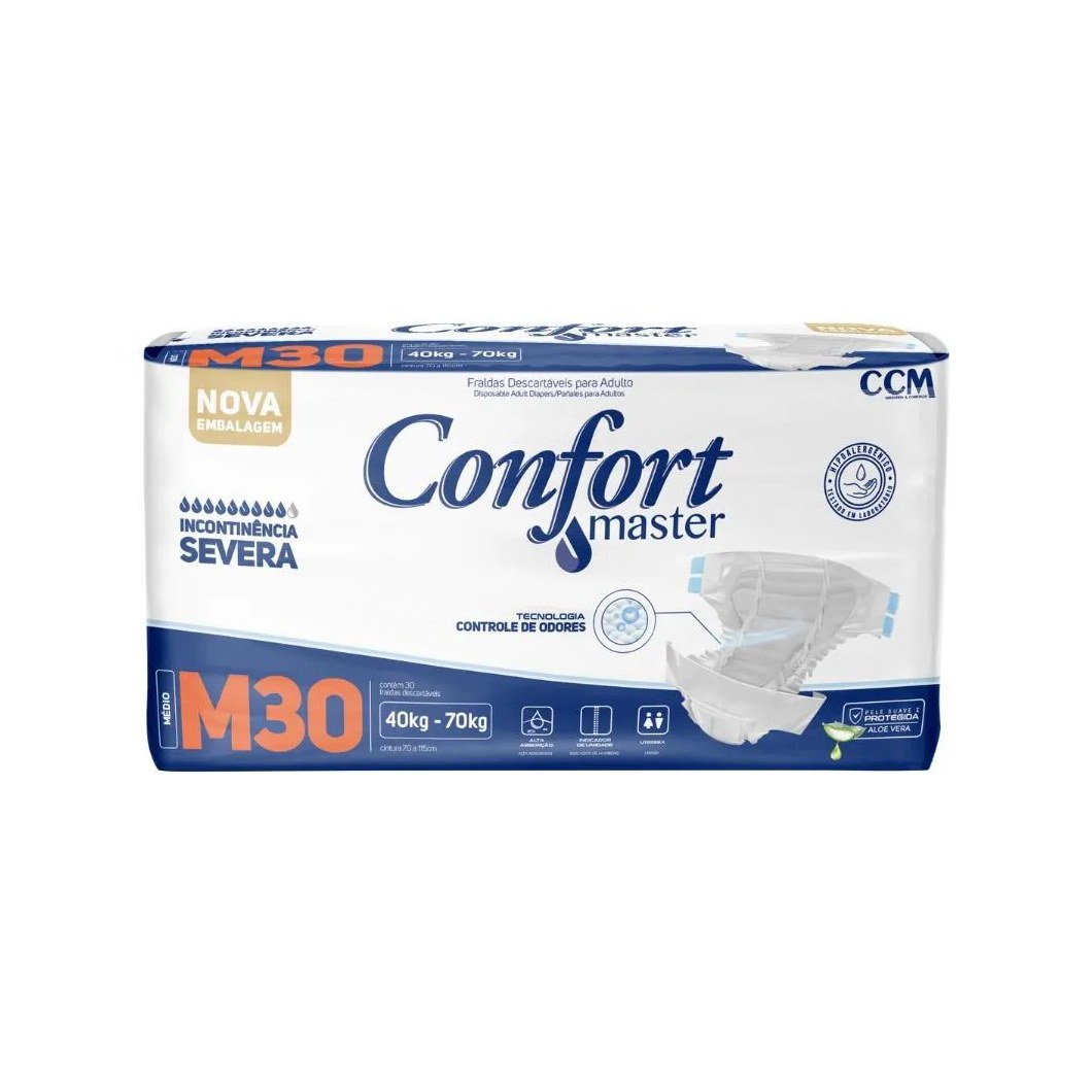 Fralda Geriátrica Confort Master Econômico Incontinência G