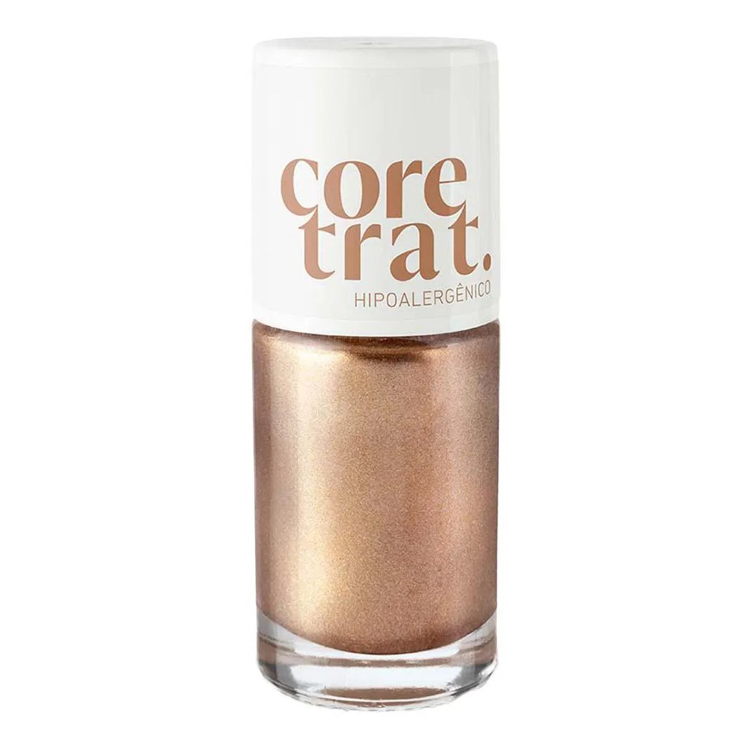 Esmalte Efeito Gel Coretrat Metálico Blant Caramelo
