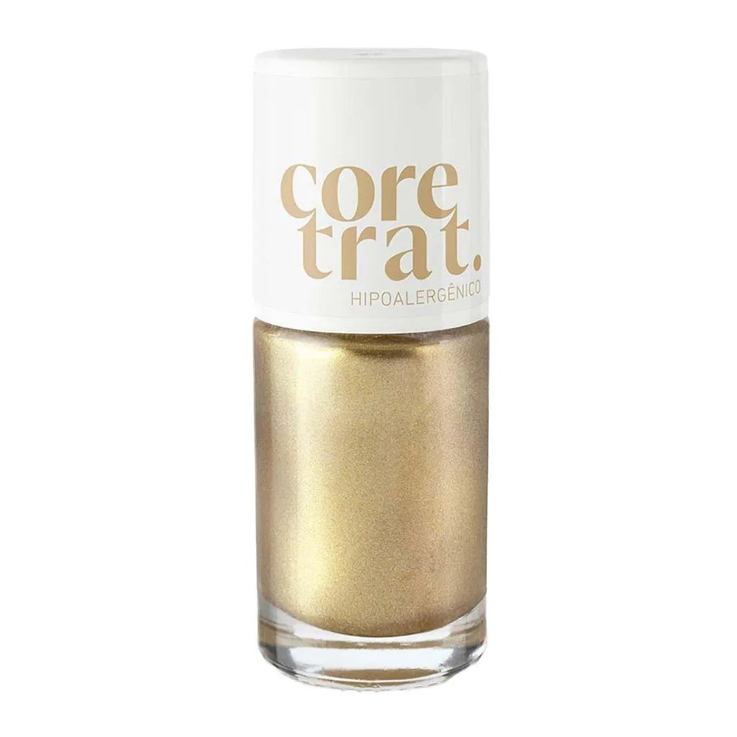 Esmalte Efeito Gel Coretrat Metálico Blant Dourado