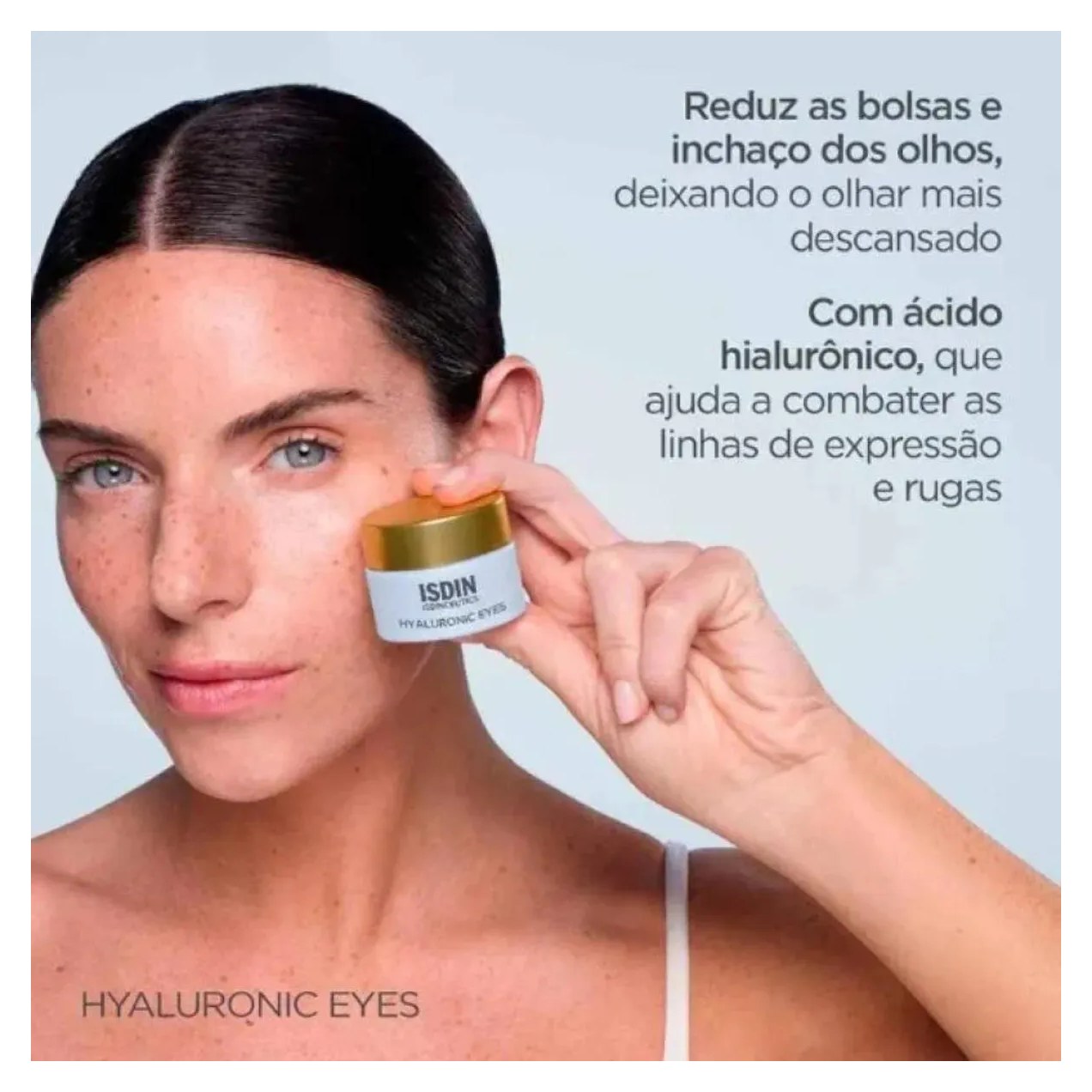 Gel Refrescante Antissinais para o Contorno dos Olhos Isdinceutics Hyaluronic Eyes 15G