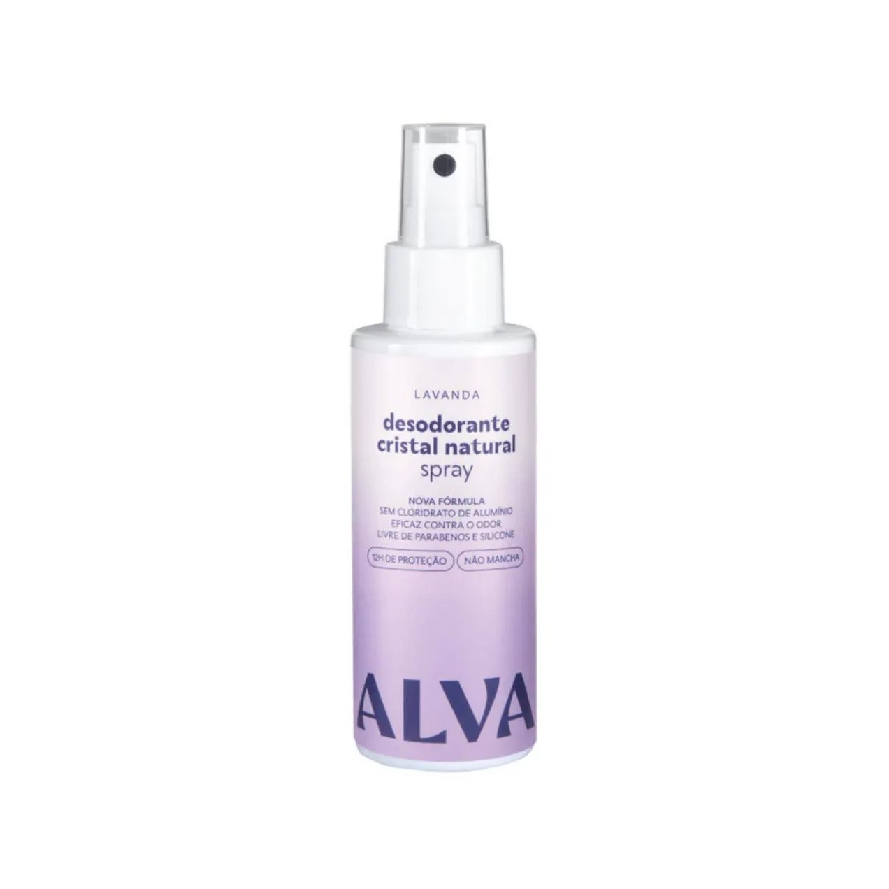 Desodorante Spray Cristal Natural Lavanda Vegano 120Ml Alva