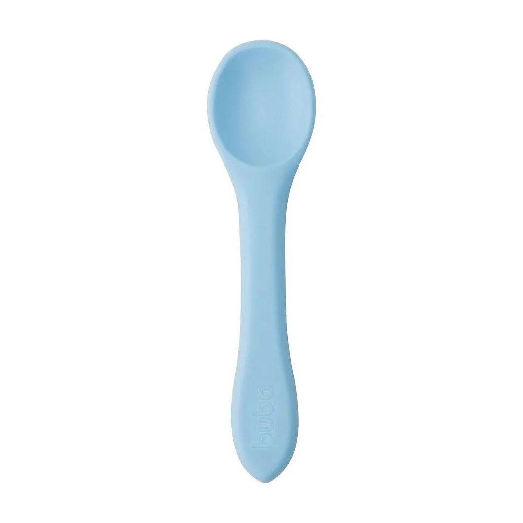Colher de Treinamento em Silicone para Bebe Azul Buba 15642