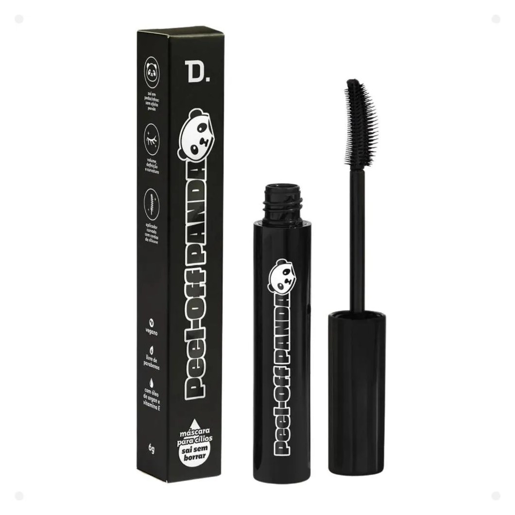 Máscara para Cílios Dailus Peel-Off Panda Preta 6G