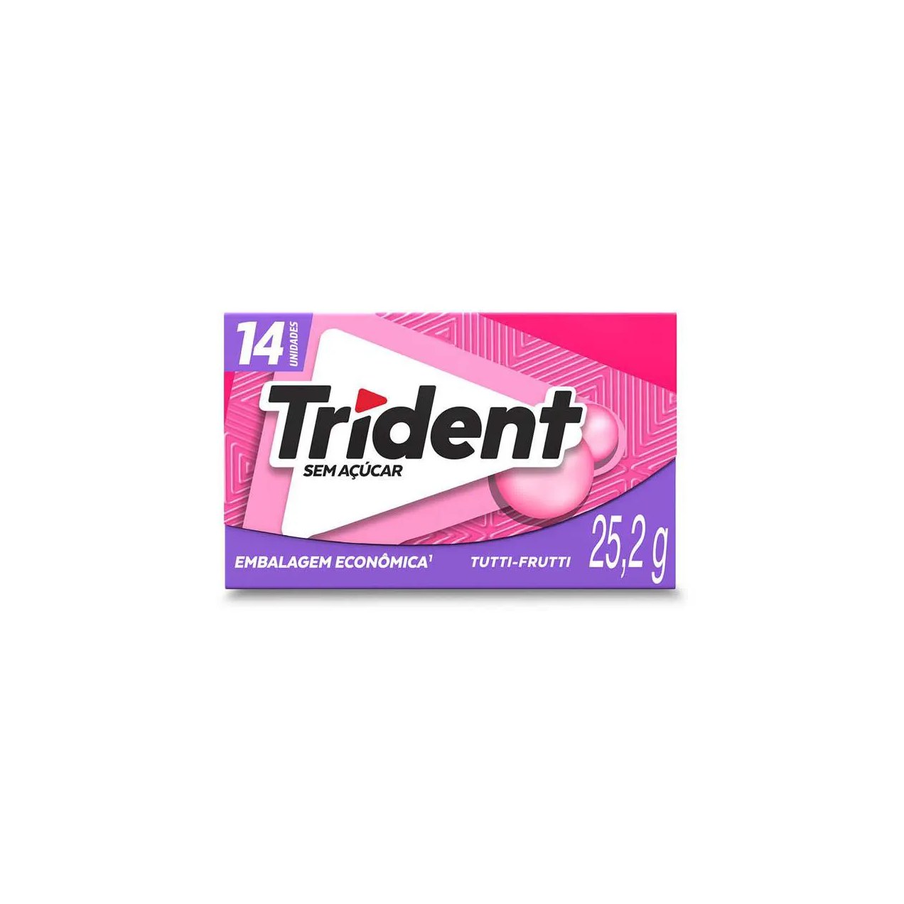 Goma de Mascar Trident Tutti Frutti Sem Açúcar 25,2g