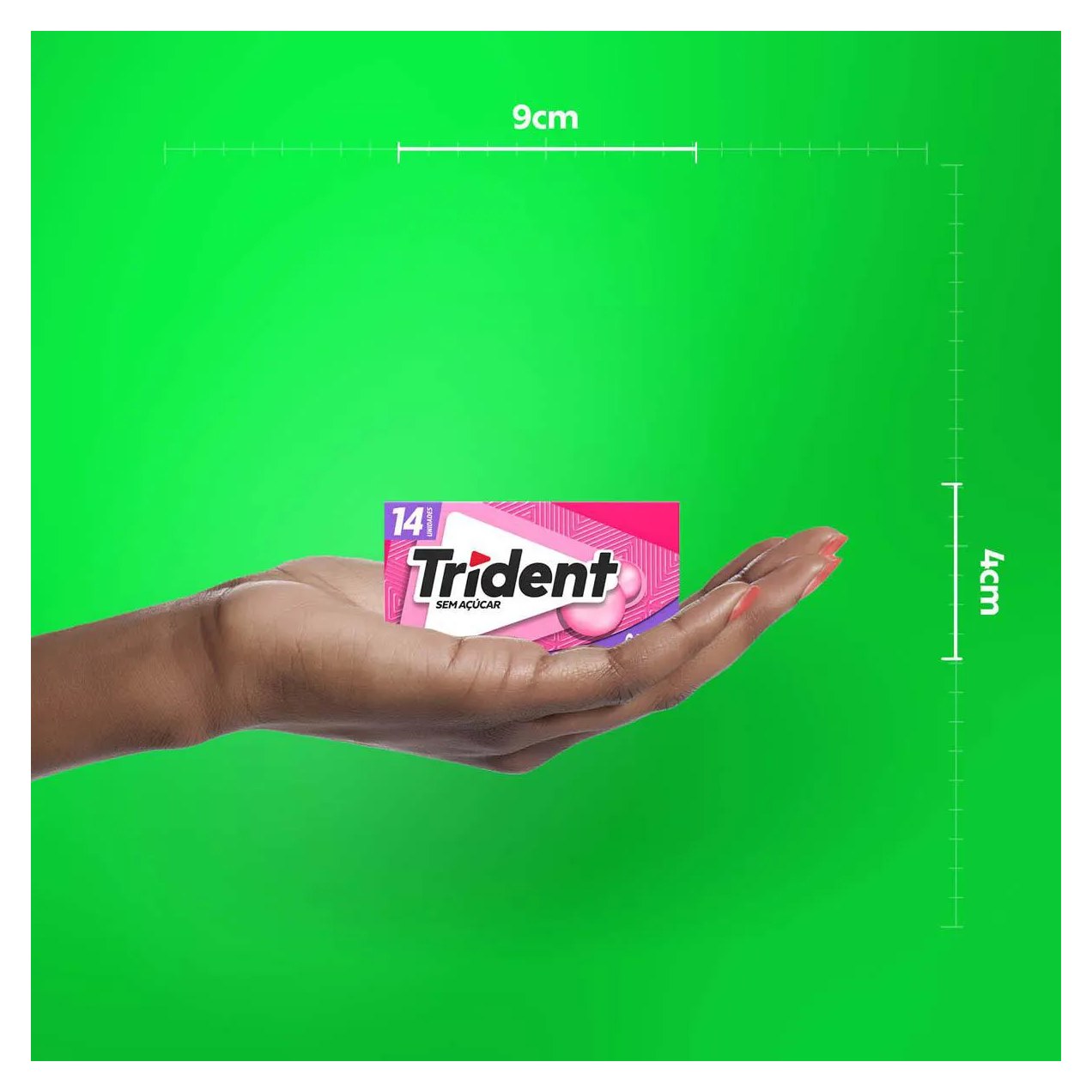 Goma de Mascar Trident Tutti Frutti Sem Açúcar 25,2g