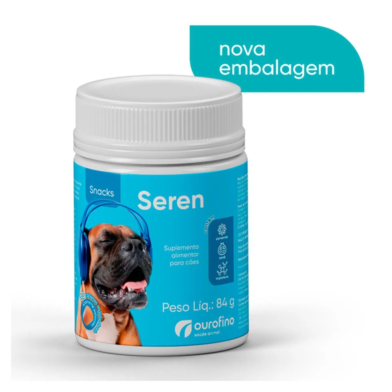 Suplemento Alimentar Seren Snacks 30 Tes Mastigáveis para Cães