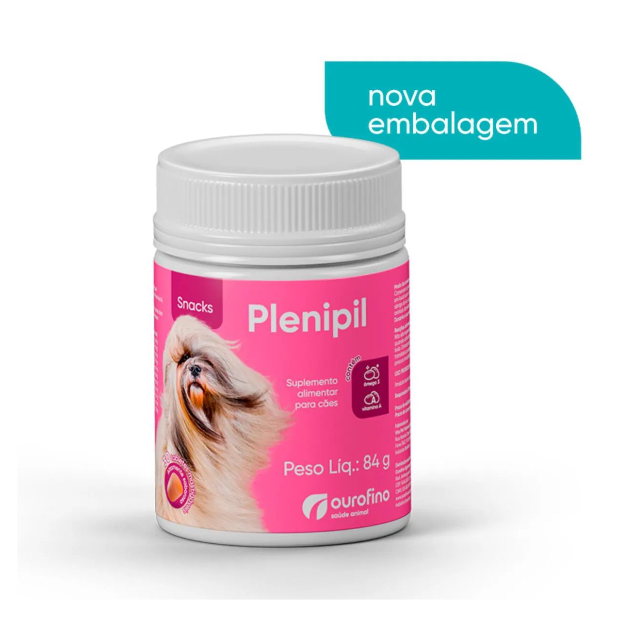 Suplemento Alimentar Plenipil Snacks 30 Ts Mastigáveis para Cães
