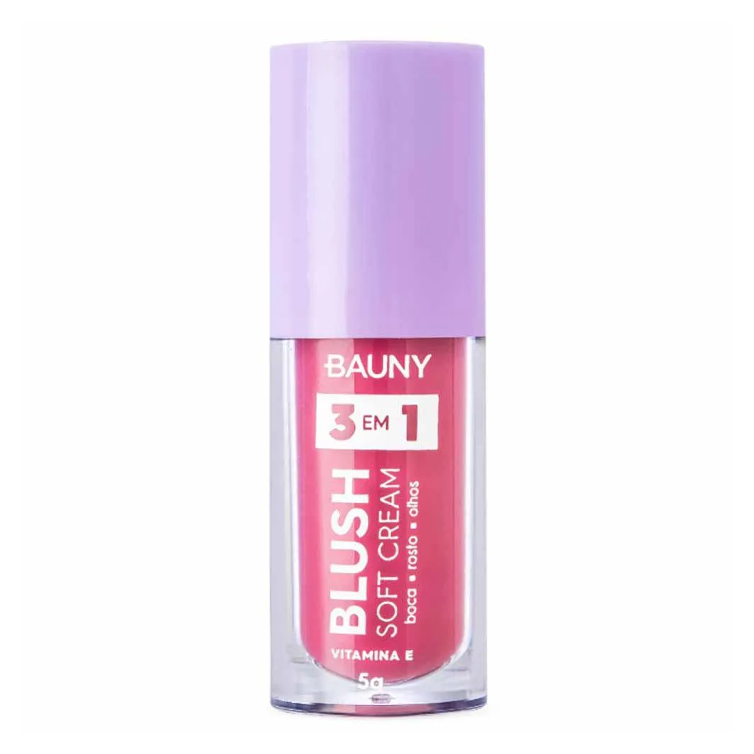 Blush Líquido Bauny Soft Cream 3 em 1 5G Princess