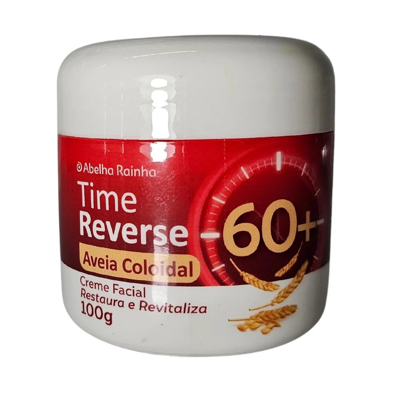 Creme Facial com Aveia Coloidal Restaura e Revitaliza 60+ Time Reverse Abelha Rainha 100G