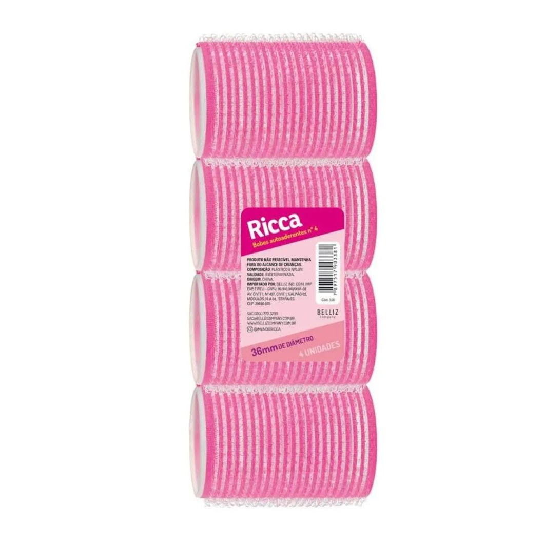 Bobes Autoaderentes Ricca Nº 4 Rosa Cód.338