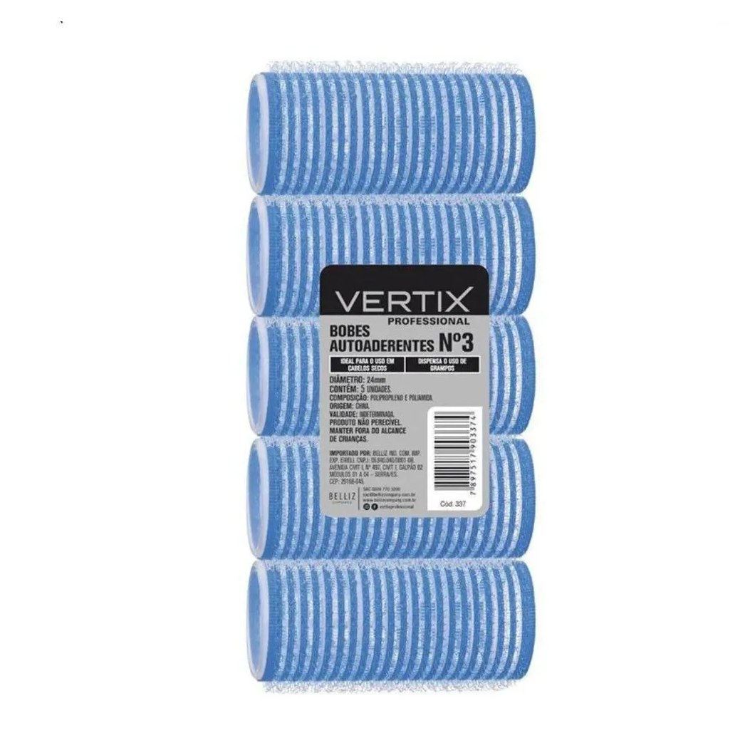 Bobes Autoaderentes Vertix Nº 3 Azul Cód.337