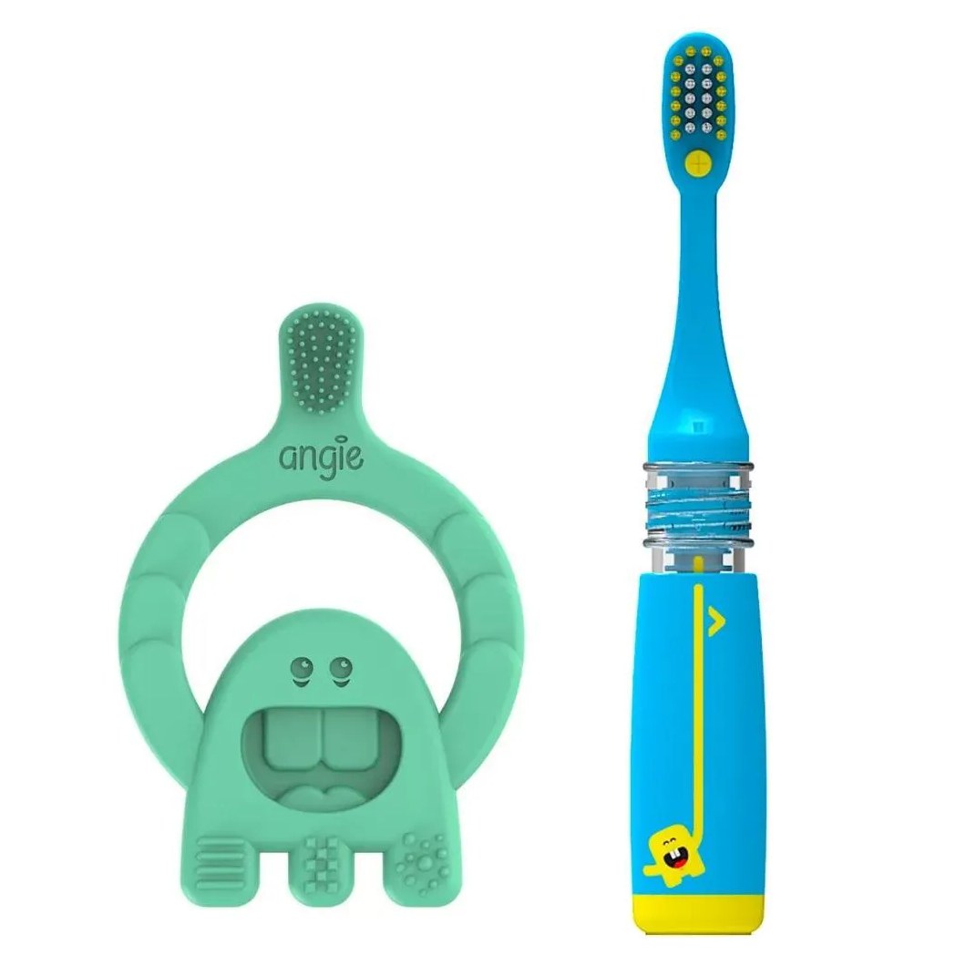 Escova Dental Magic Brush + Mordedor Dental Baby Angie