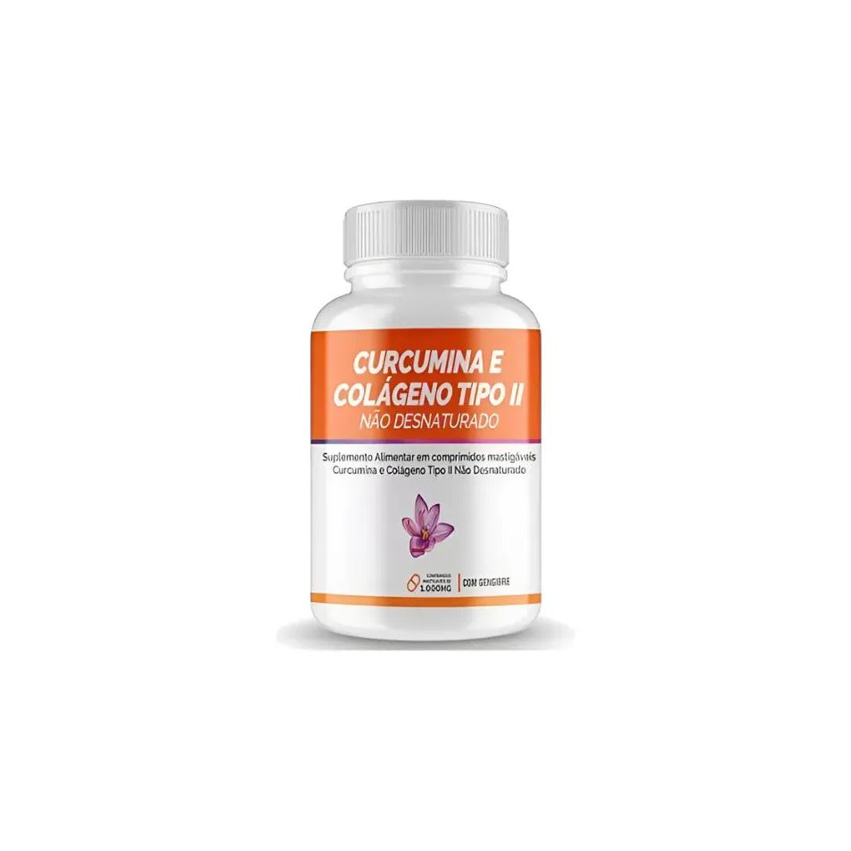 Curcumina e Colágeno Tipo 2 (120 Comprimidos) - Bio Vittas