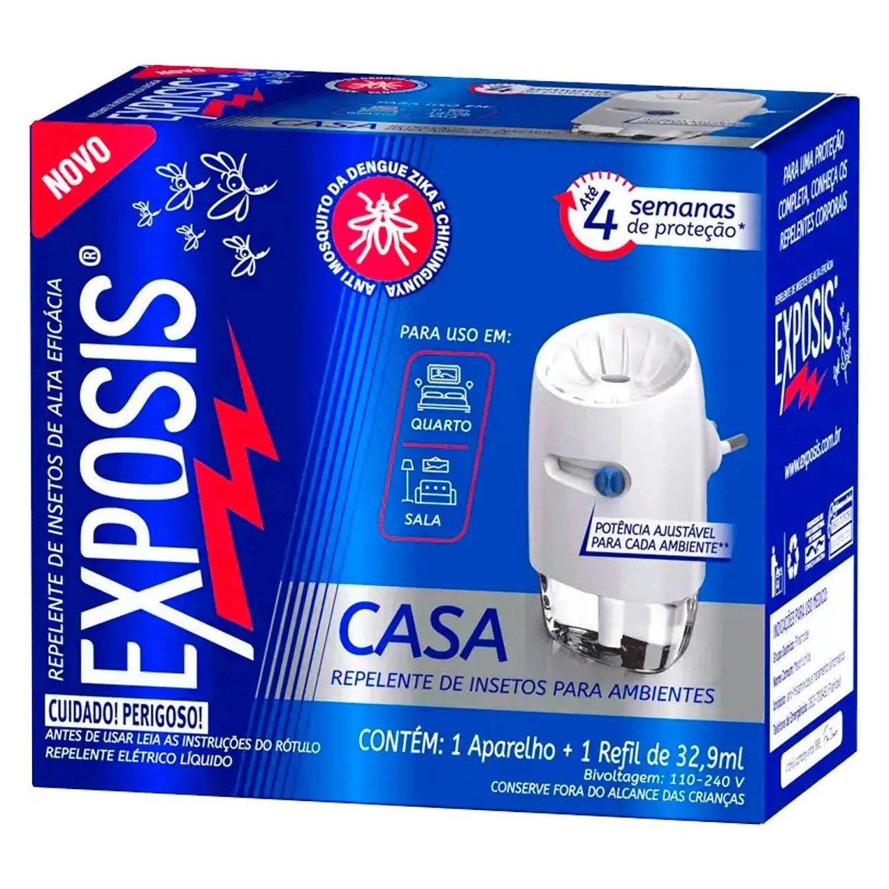 Repelente Casa Exposis Repelente Elétrico Líquido + 1 Refil