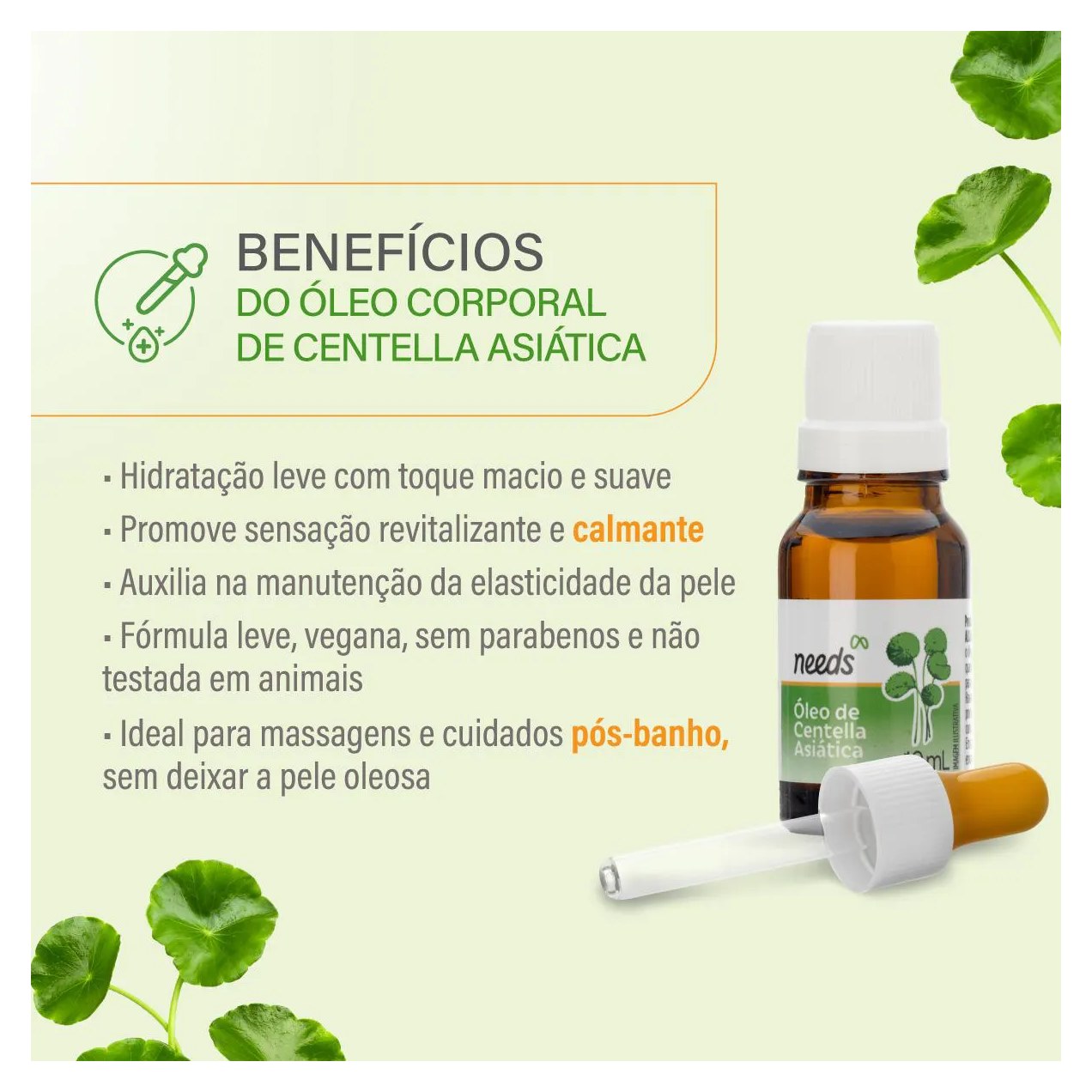 Óleo de Centella Asiática Needs Beauty 10ml