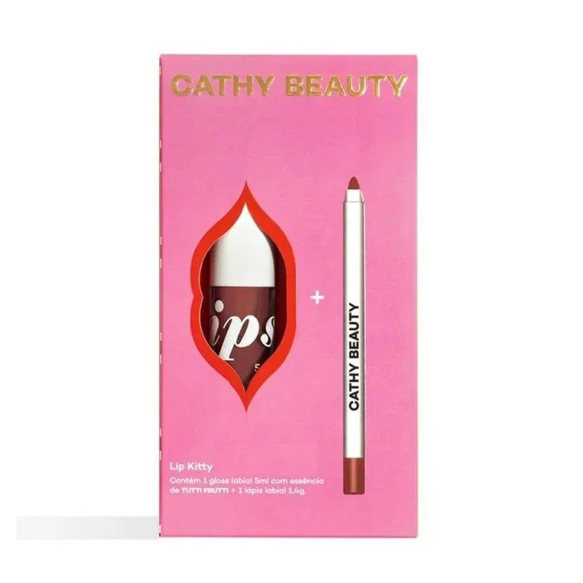 Cathy Beauty Kit Labial Lip Kitty Cathy 5 - Snow White
