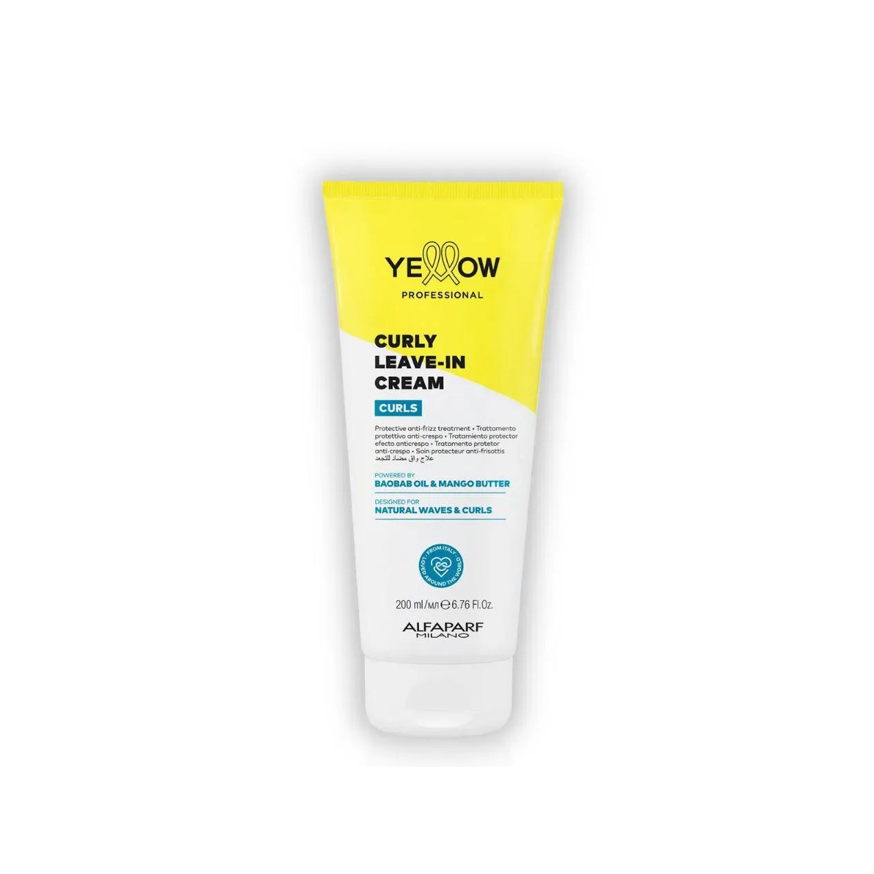 Curly Leave-In Cream 200Ml Curls - Yellow