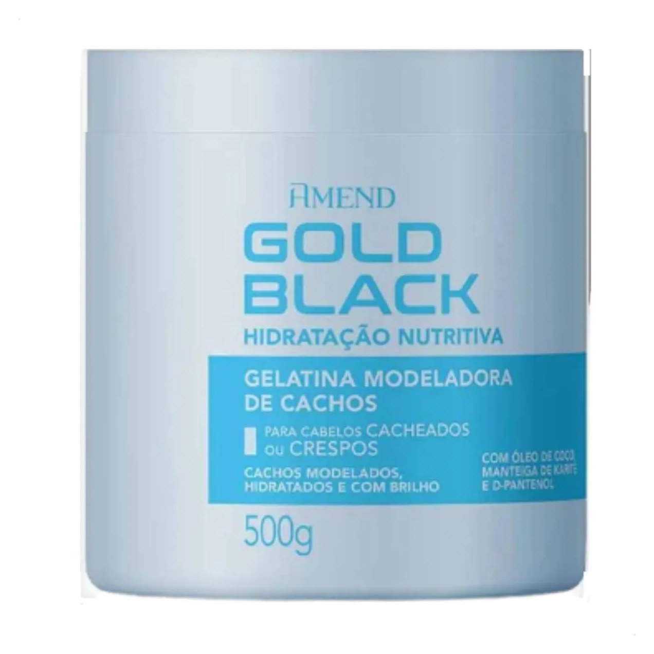 Amend Gold Black Hidratacao Nutr Gelatina Cachos 500G - 1608