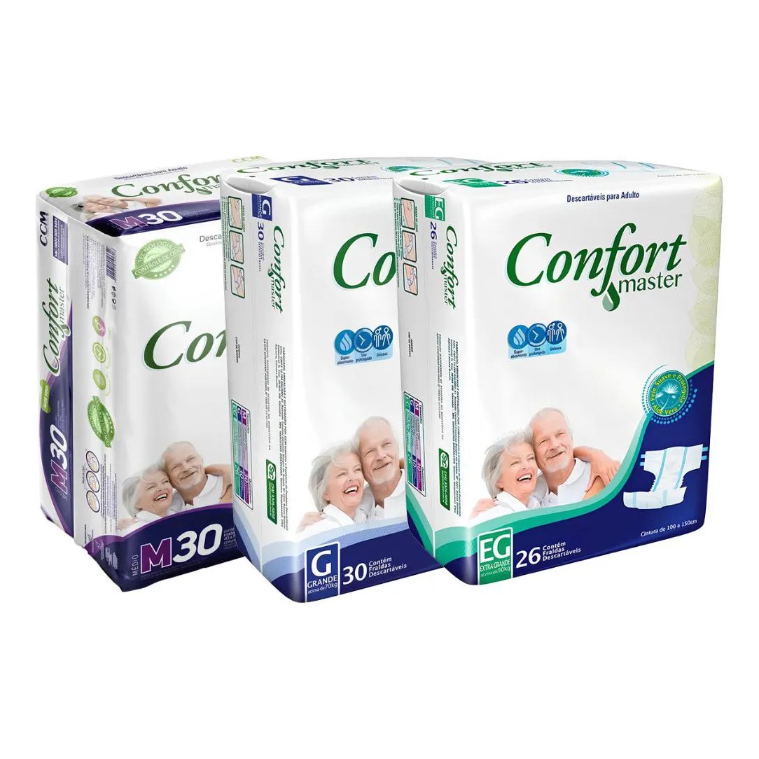 Fralda Confort Master Economica G com 30 Unidades