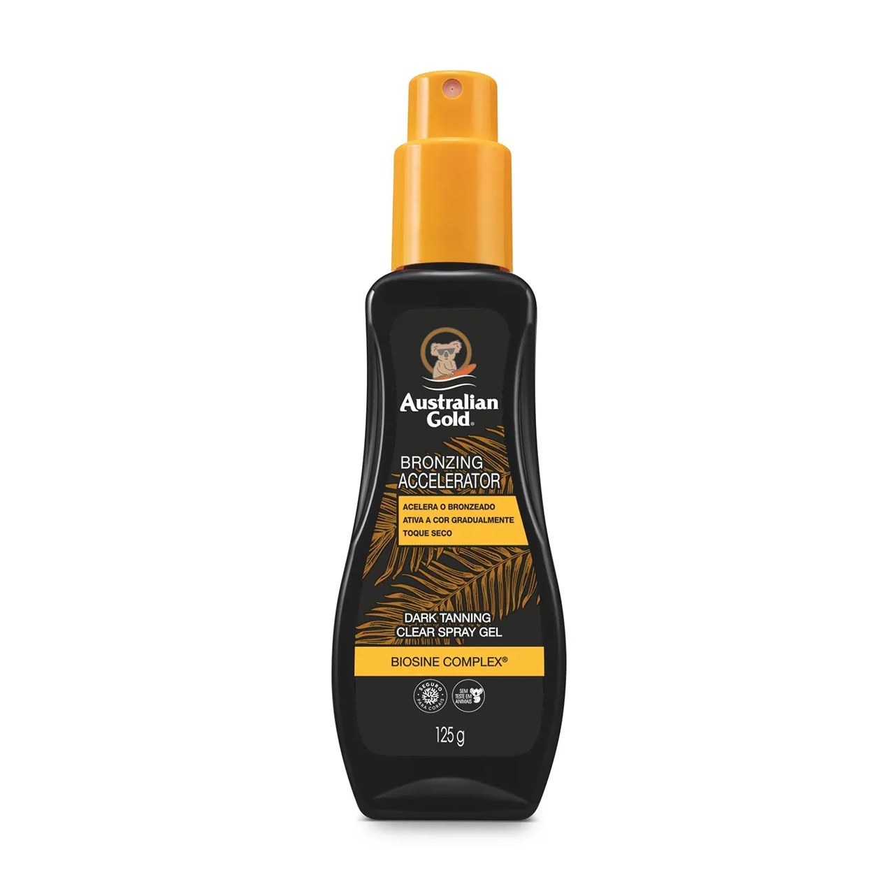 Bronzeador Spray Gel Australian Gold Dark Tanning Clear com 125ml