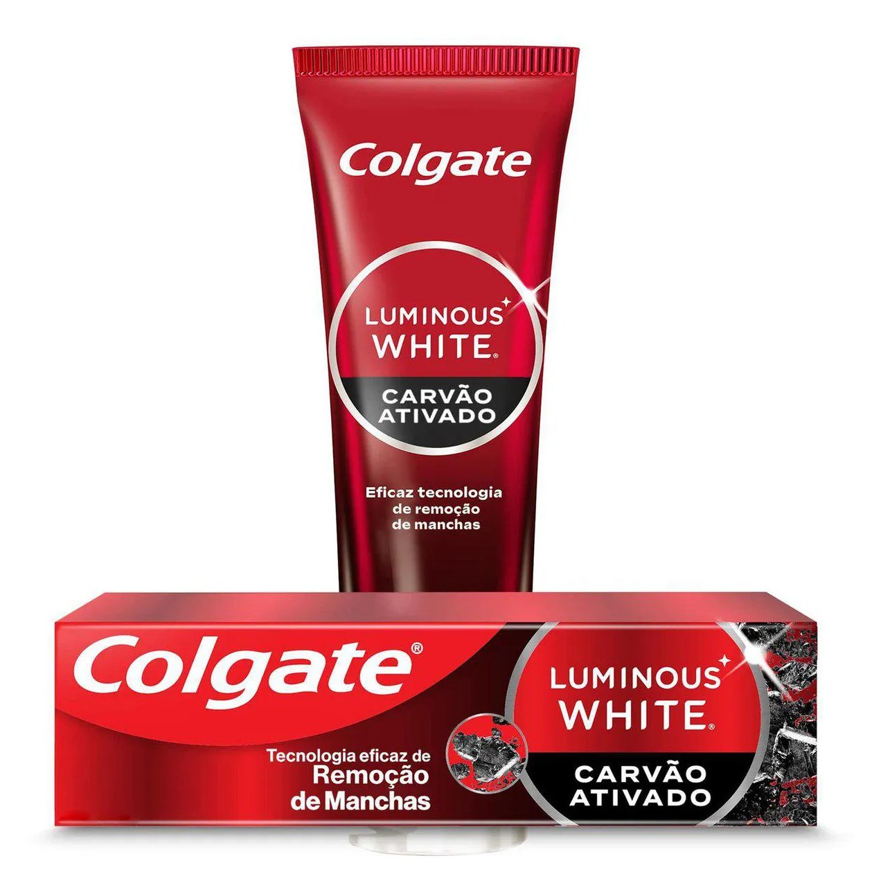 Creme Dental Colgate Luminous White Carvão Ativado 70g