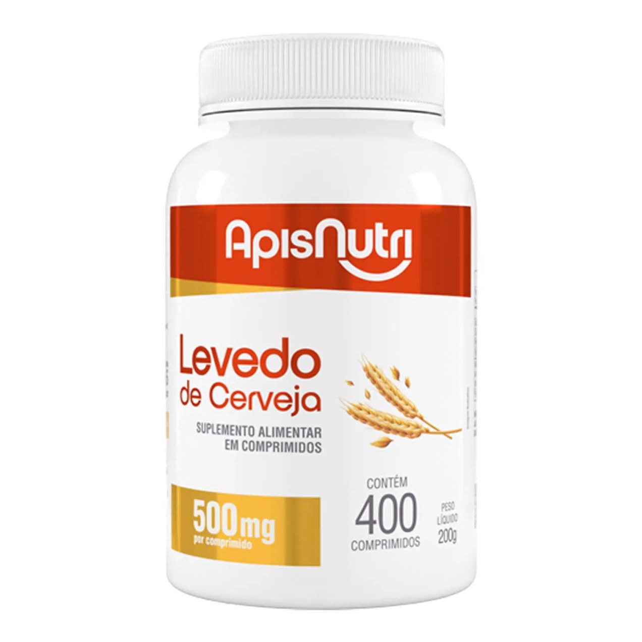 Levedo de Cerveja Apisnutri 400 Comprimidos 500Mg