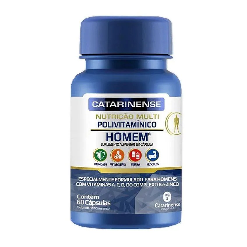 Polivitamínico Homem Catarinense 60 Cápsulas