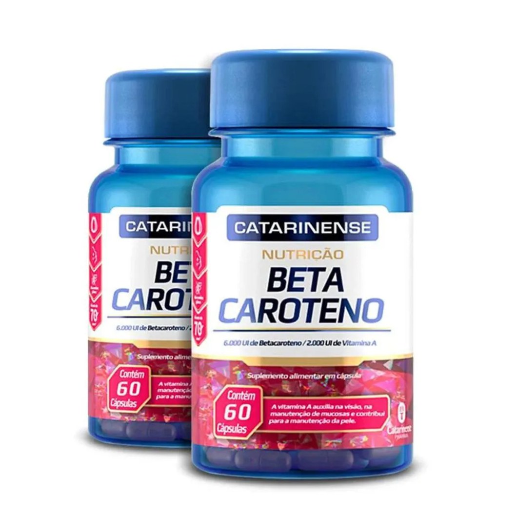 Kit 2 Beta Caroteno Catarinense Pharma 60 Cápsulas